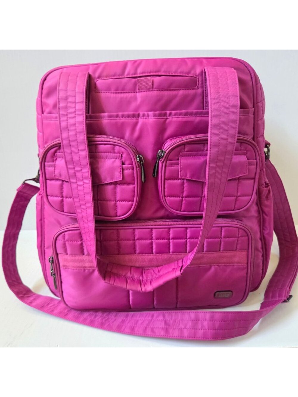 Lug Tote Bag Pink Puddle Jumper RFID Convertible Overnight Travel Carry On